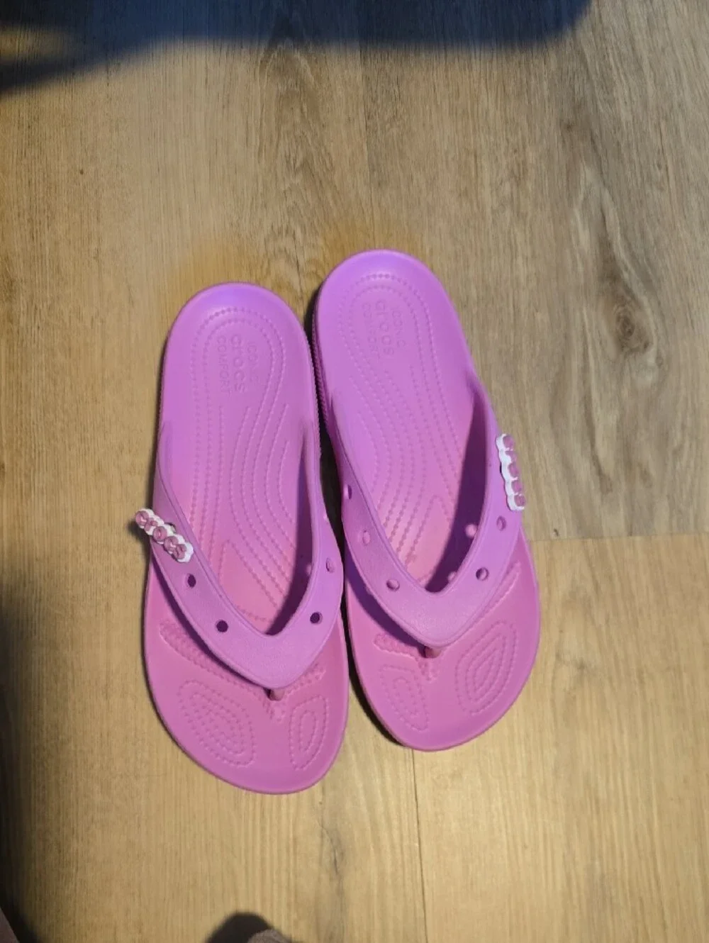 CROCS Women’s Bright Pink Flip Sandals